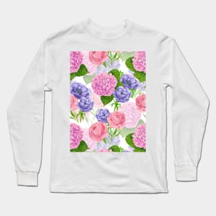 Spring garden watercolor 3 Long Sleeve T-Shirt